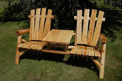 Wooden settee