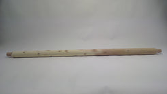 A beige unfinished wooden swing seat back bottom cross log, 60 inches in length, against a white background.