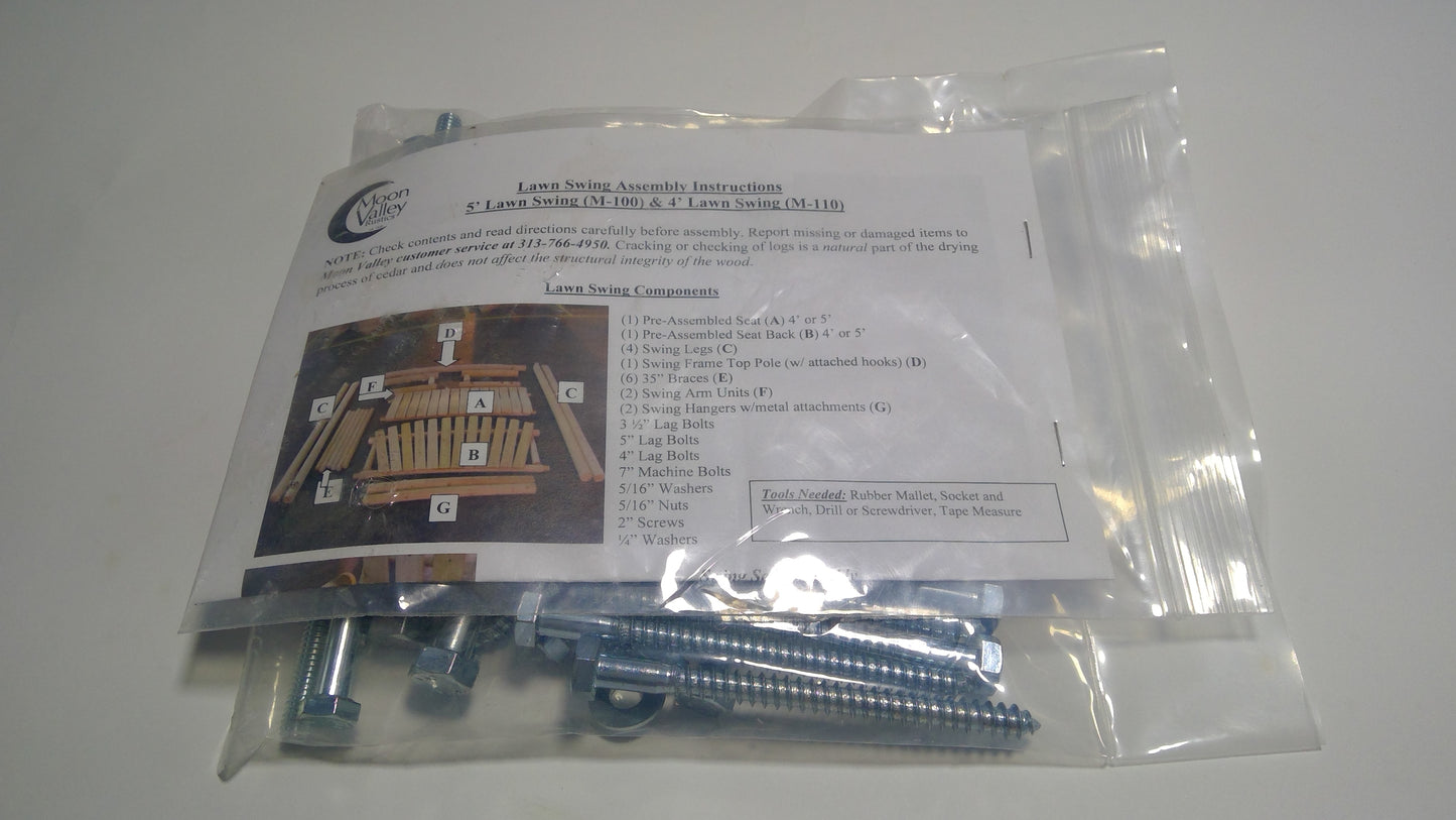 Swing Part, Hardware Kit,